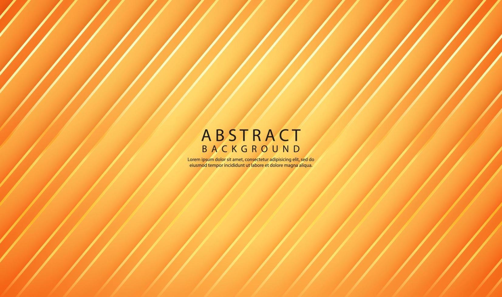 3D orange geometric abstract background overlap layer on bright space with line cut texture effect. Graphic design element elegant style concept for banner flyer, card, brochure cover, or landing page vector