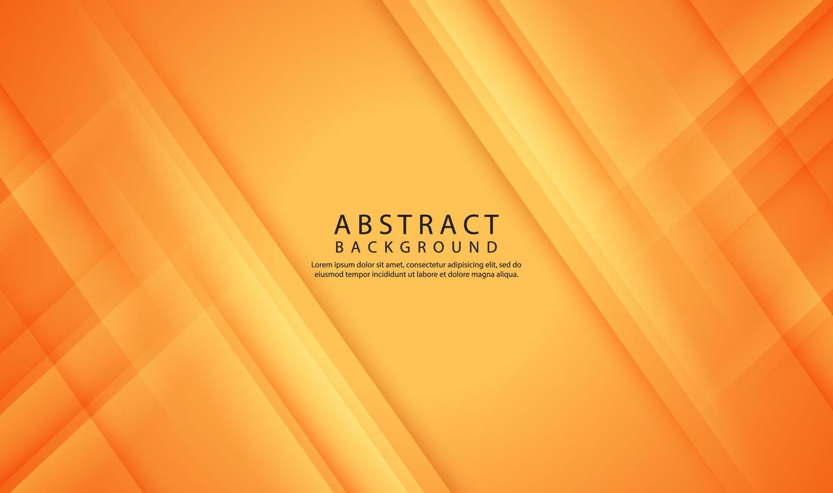 3D orange geometric abstract background overlap layer on bright space with line cut texture effect. Graphic design element elegant style concept for banner flyer, card, brochure cover, or landing page vector