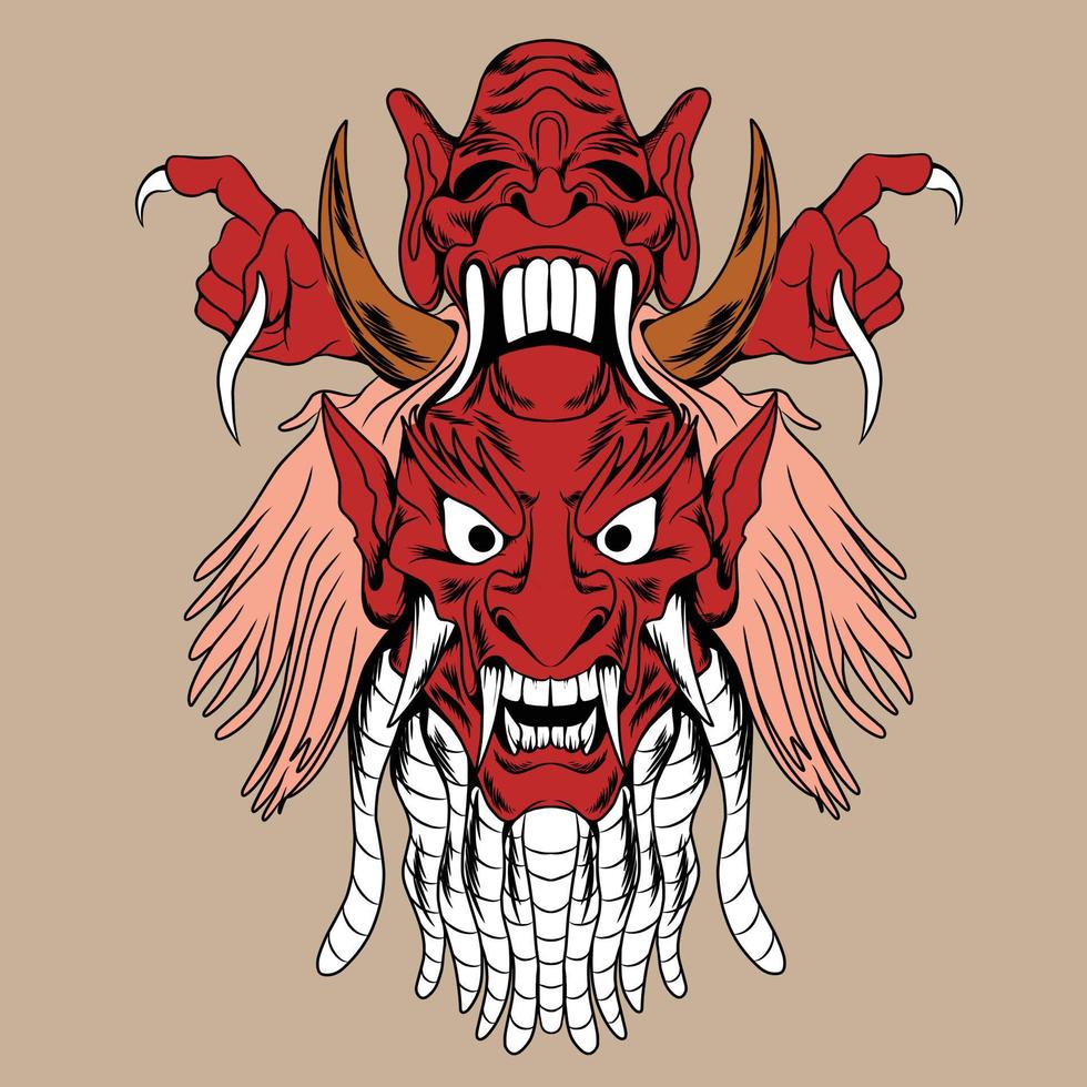 oni x celuluk vector illustration specially made for advertising needs and so on