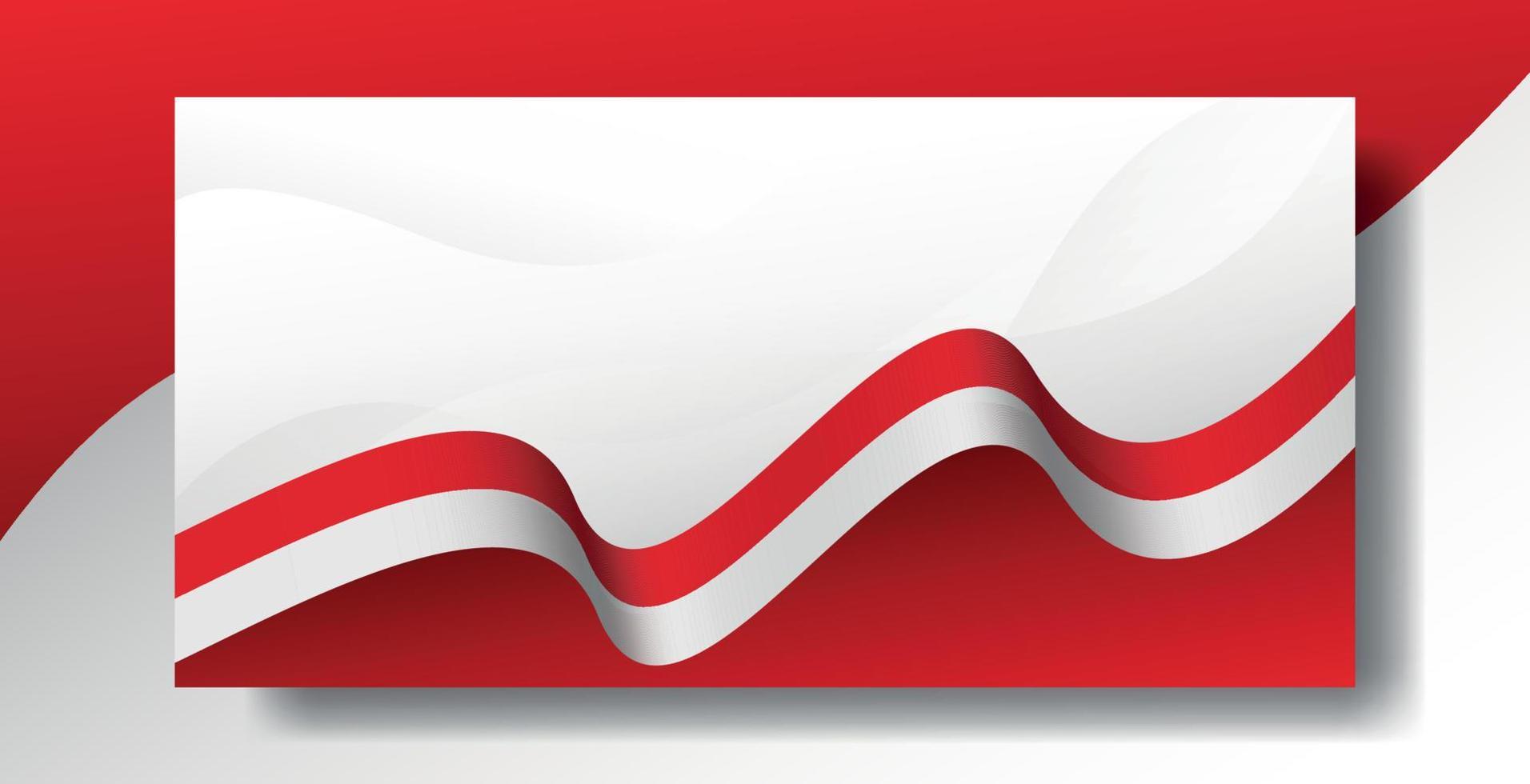 indonesia flag background template design vector