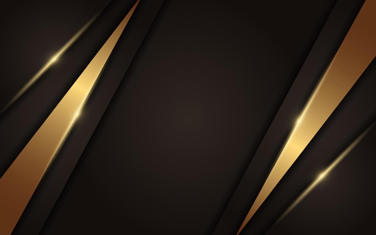 Luxury brown and golden gradient background vector