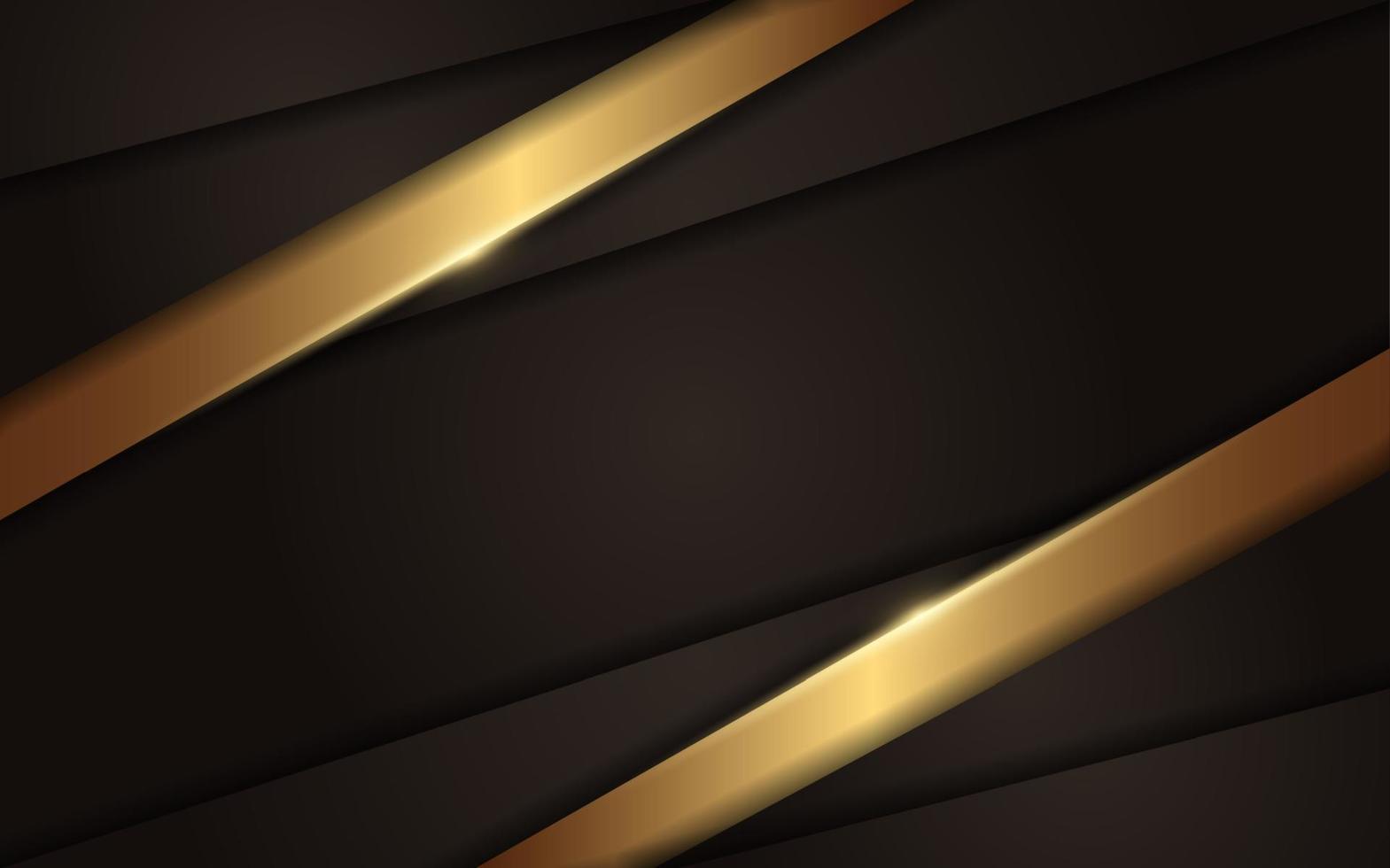 Luxury brown and golden gradient background vector