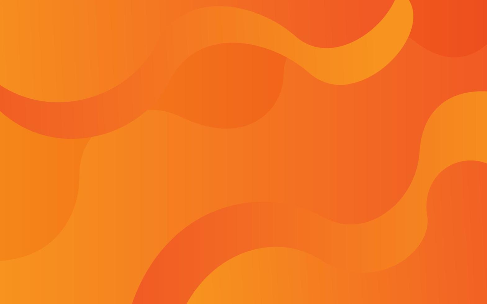 Abstract colorful orange wave background vector