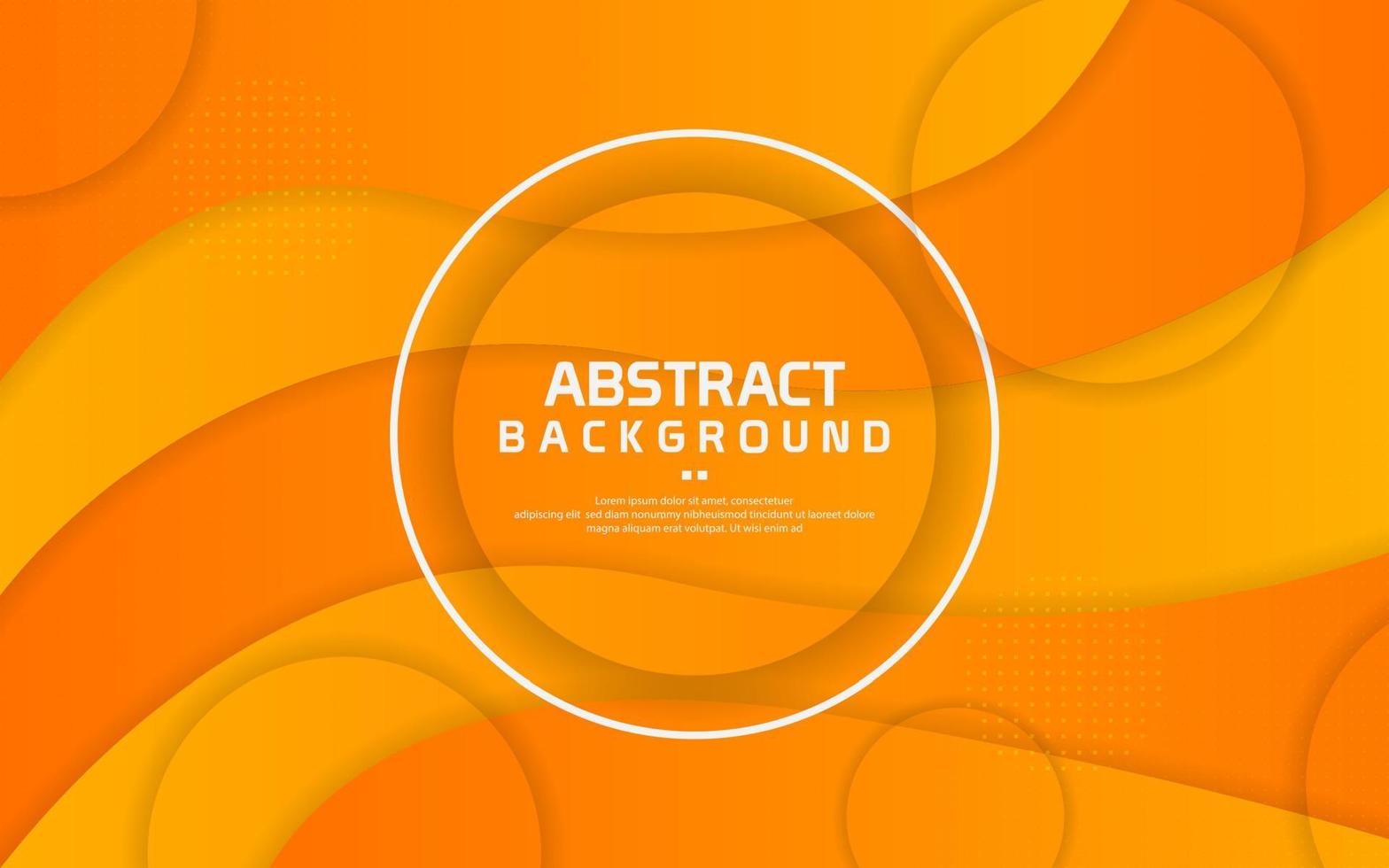 Abstract liquid orange background vector