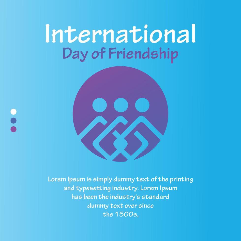 international day of friendship illustration free vector
