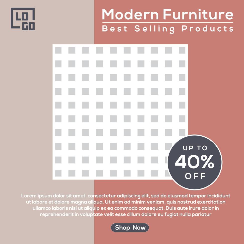 modern furniture illustration free vector