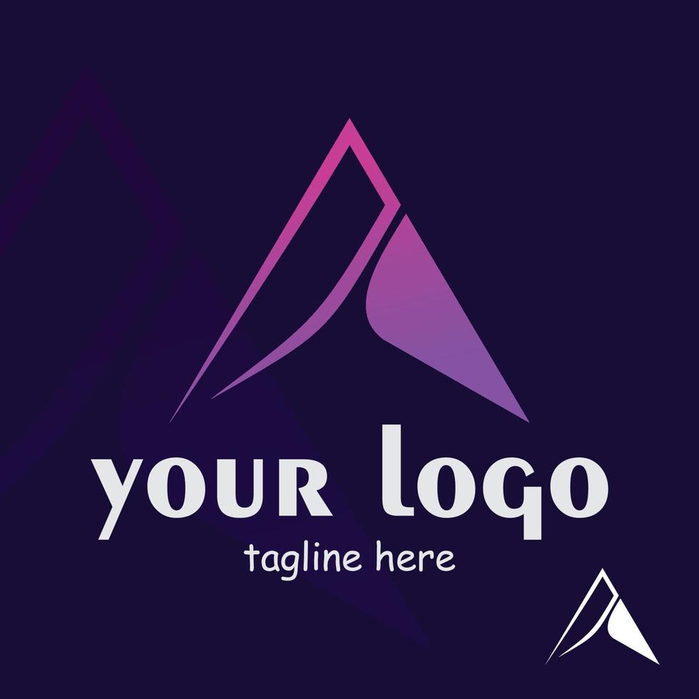 letter a monogram free vector