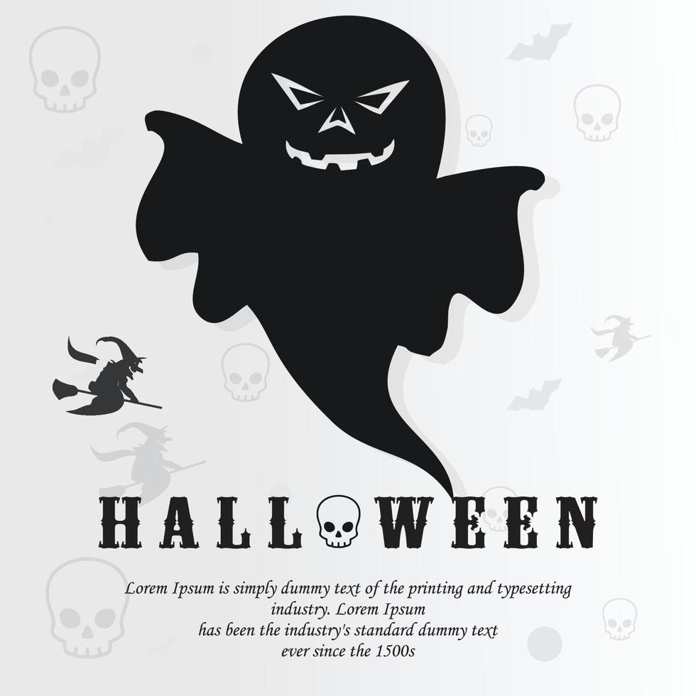 happy halloween illustration free vector