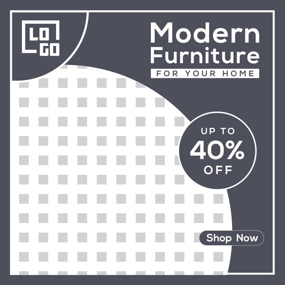 modern furniture illustration free vector