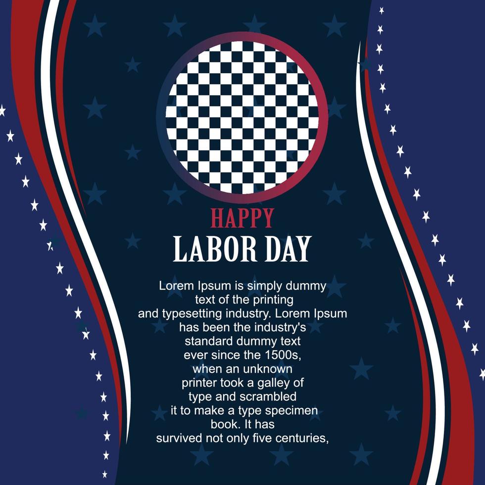 labor day illustration free vector