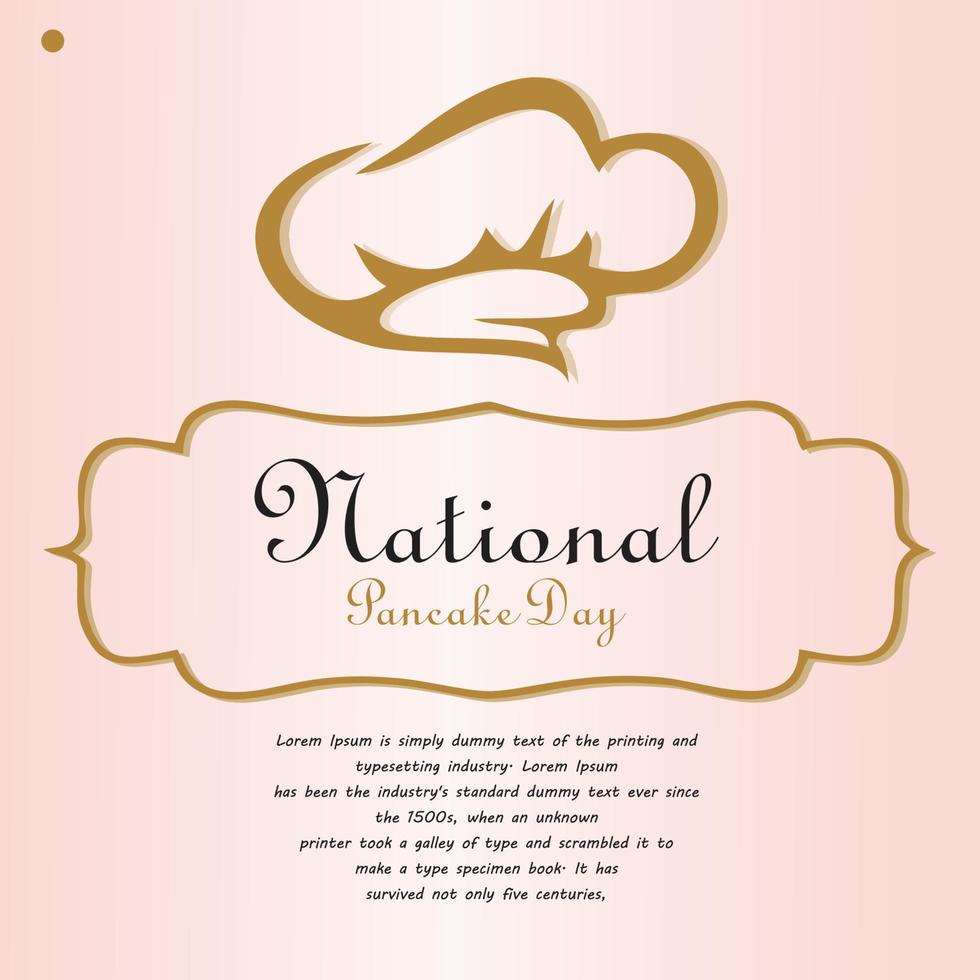 Flat design national pancake day concept Free Vector