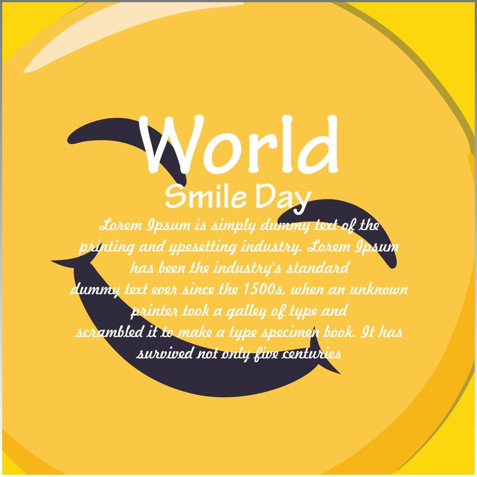 world smile day free vector