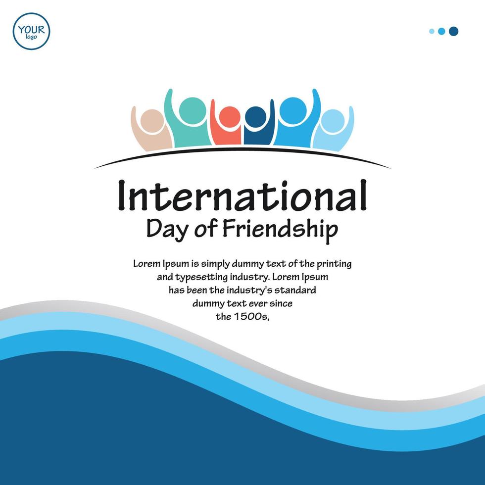 international day of friendship illustration free vector