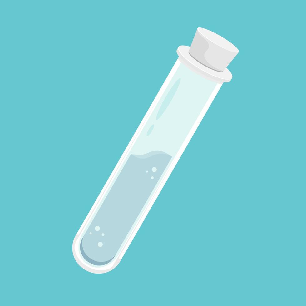 Vector vector science long test tube design, Simple illustration clipart.