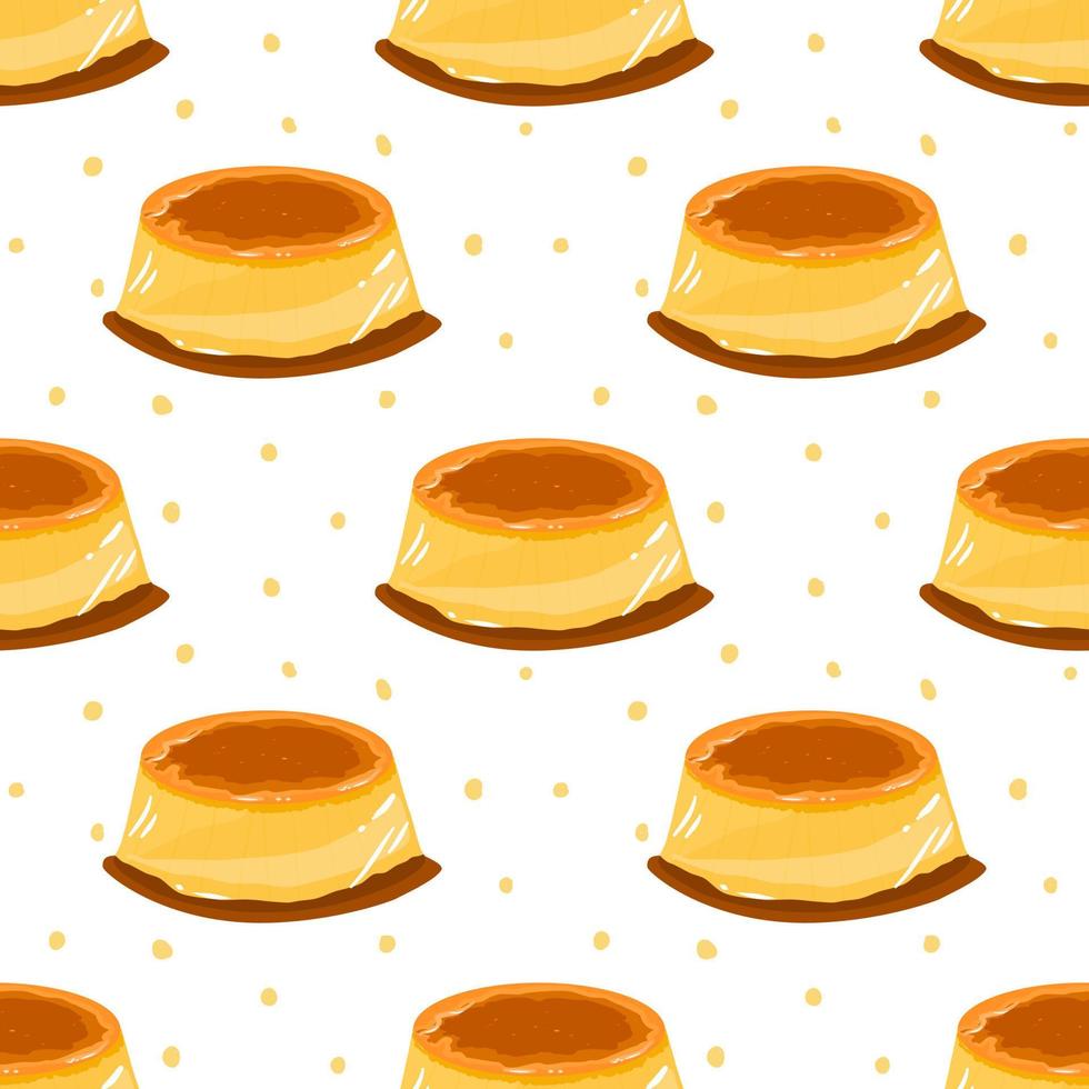 Seamless pattern of pudding. Patterns for decoration. Wrapping paper pattern. vector. vector