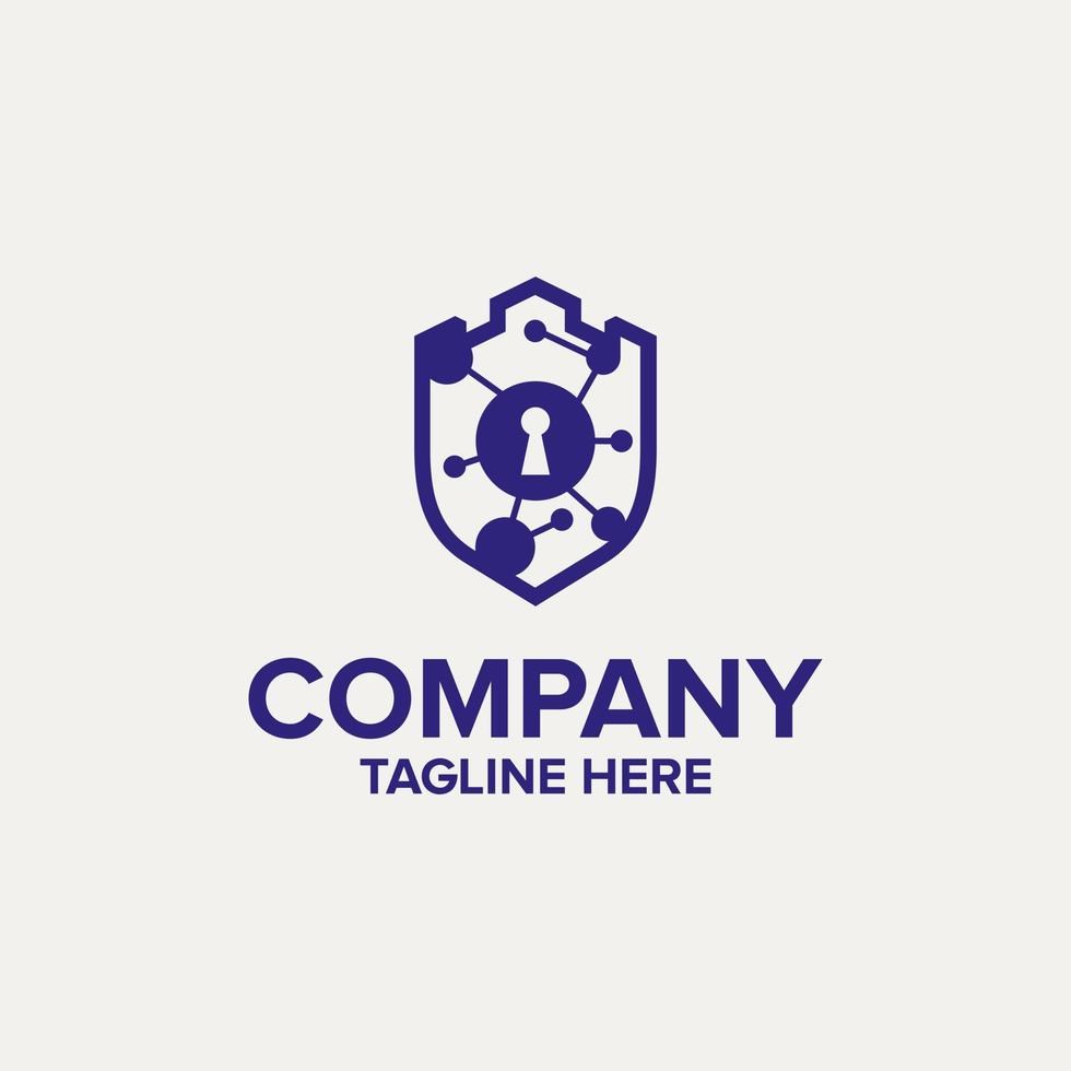 Security cyber logo company vector