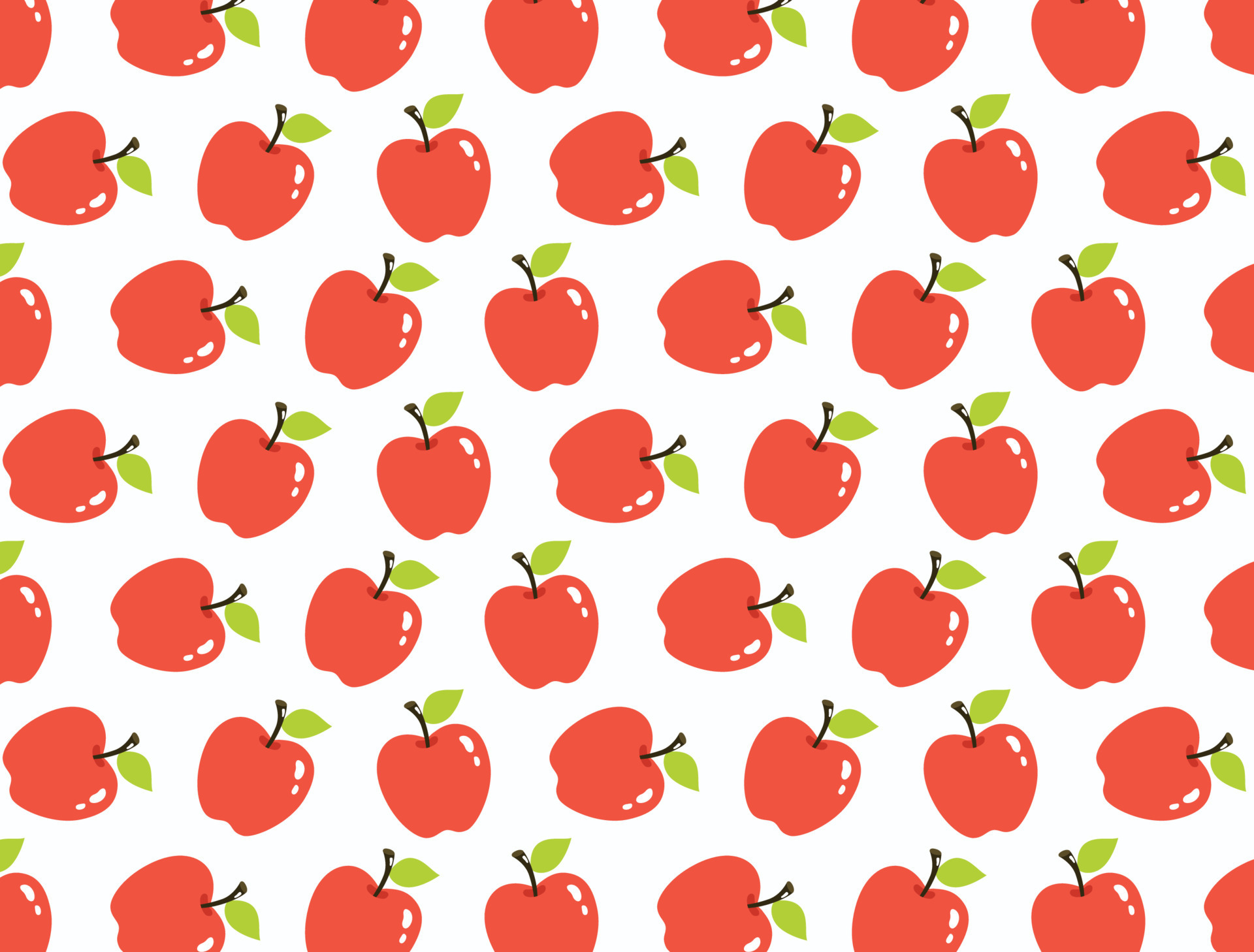 Apple Background Pattern flat isolated on white background 8424352