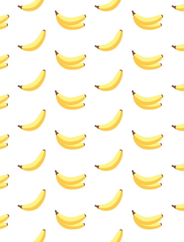Illustration on theme big colored seamless banana, bright fruit pattern for seal. Fruit pattern consisting of beautiful seamless repeat banana. Simple colorful pattern fruit from seamless banana. vector