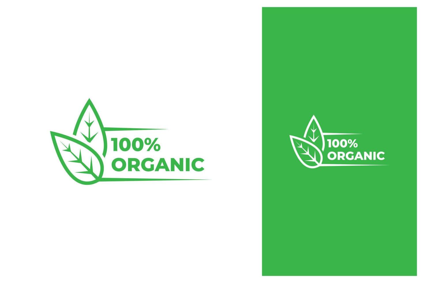 organic fresh natural badge label seal sticker stamp vector logo design