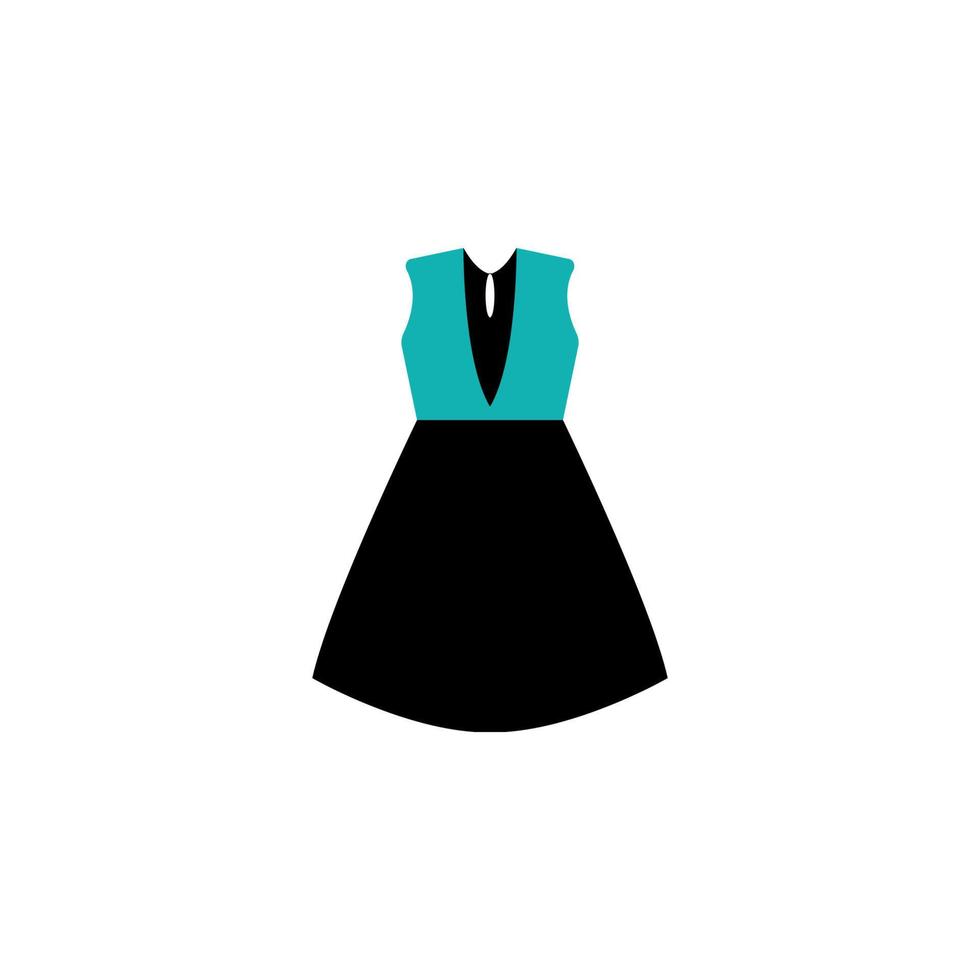 vestido, icono, vector, ilustración, diseño vector