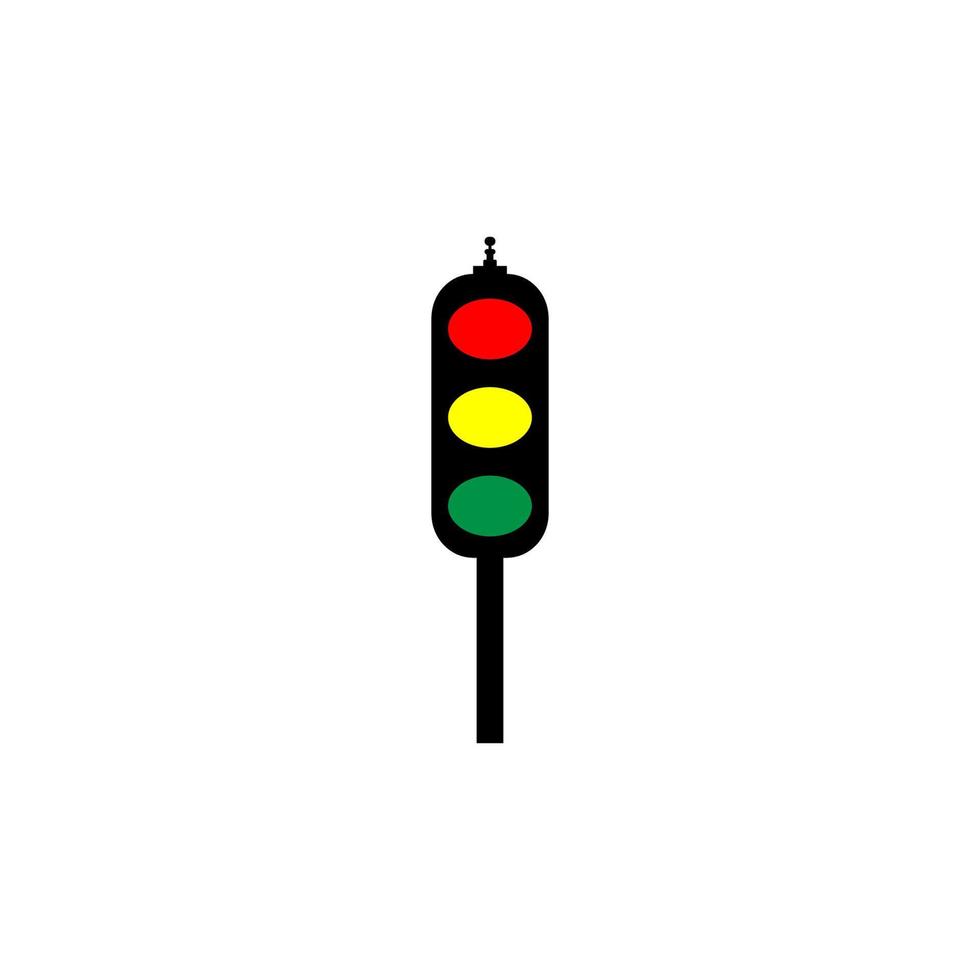 semáforo, icono, vector, ilustración, diseño vector