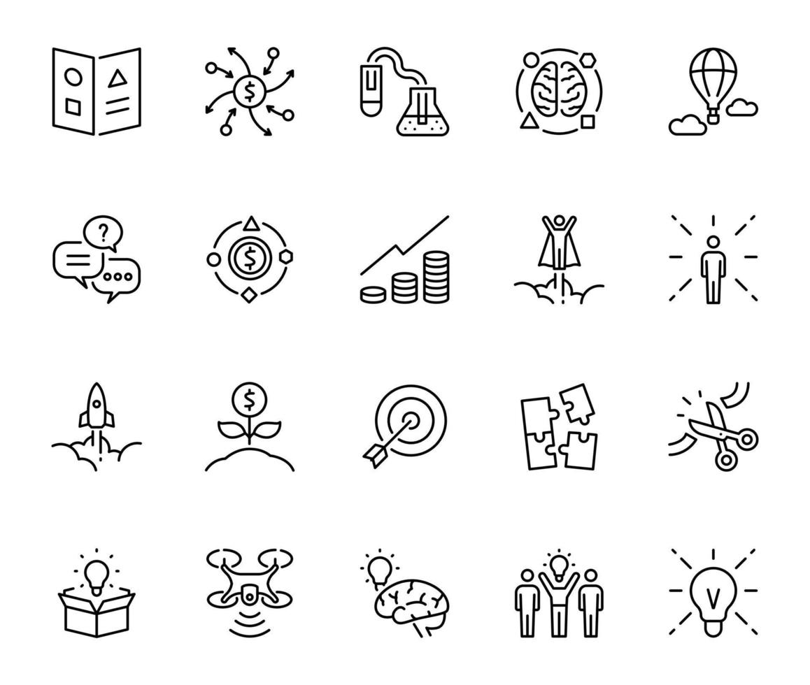 Innovative icon set vector