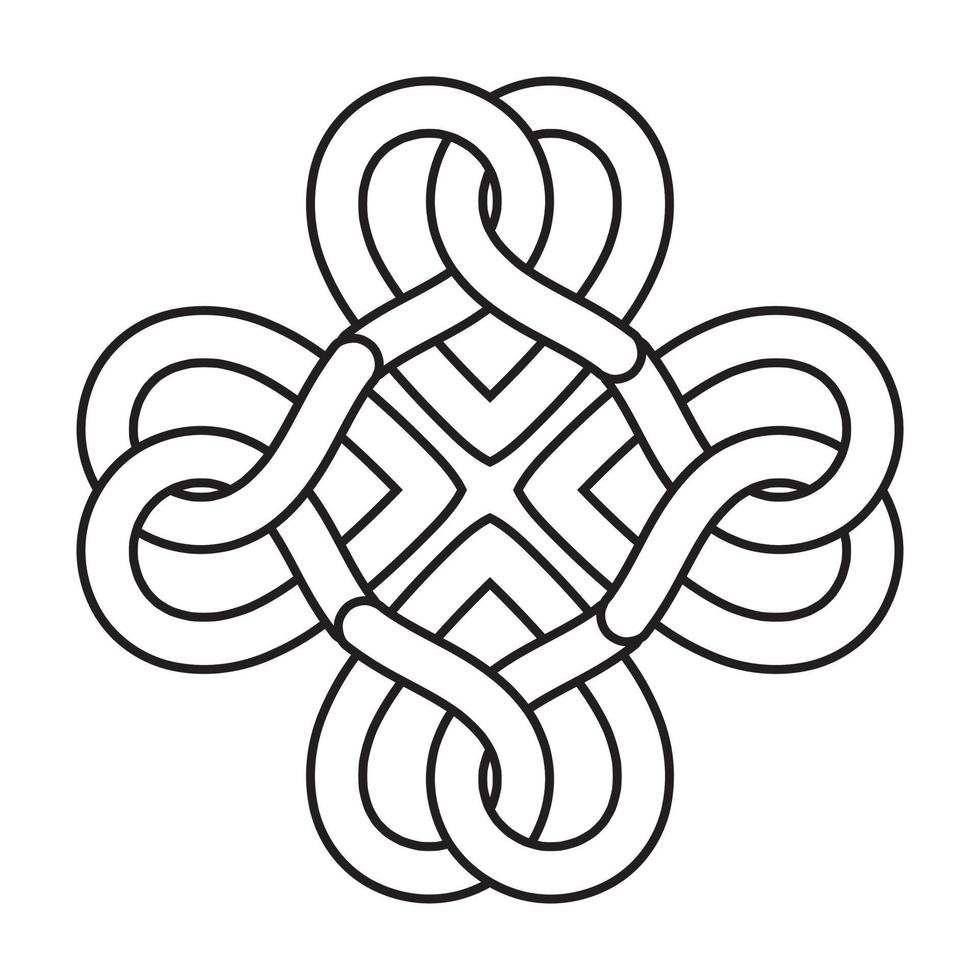 Soft pretzel breads line art icon for apps or websites vector