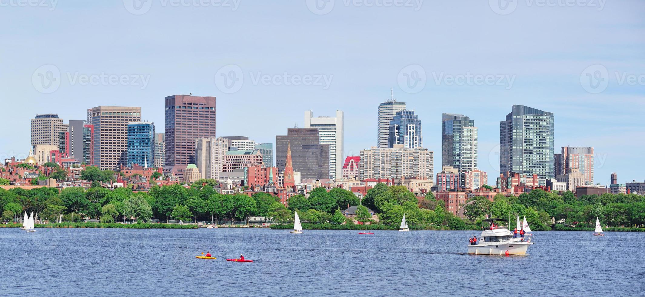 vista de la ciudad de boston foto