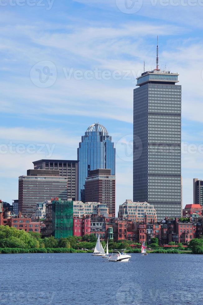 Boston skyscraper view photo