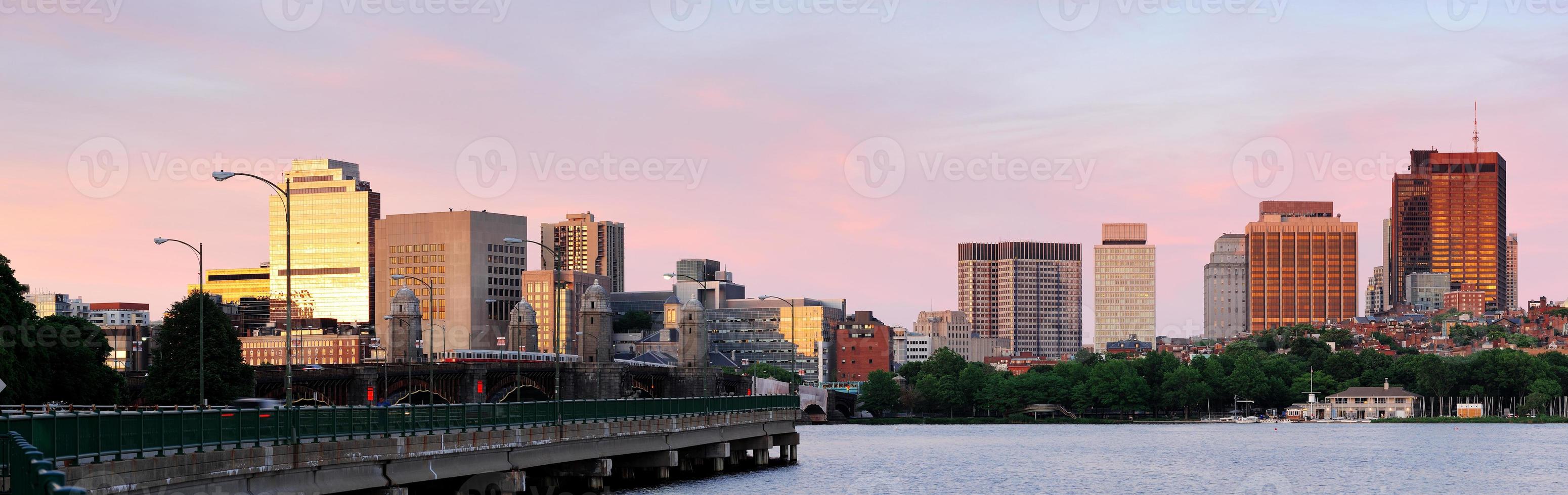 vista de la ciudad de boston foto