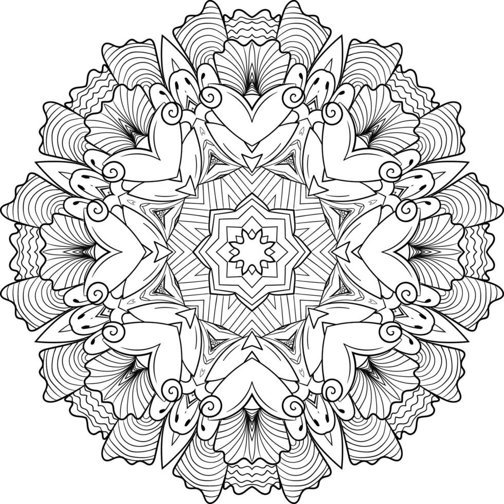 Abstract mandala background vector