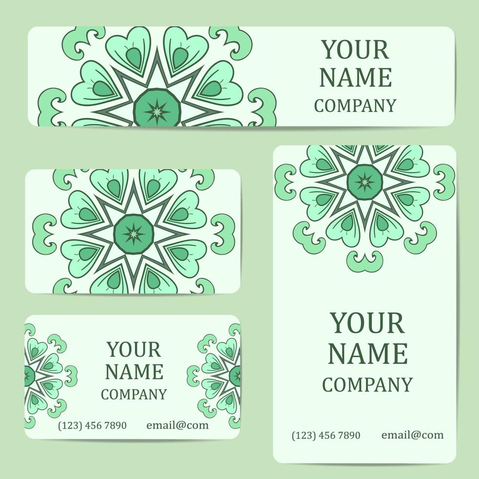 Business cards for your design vector
