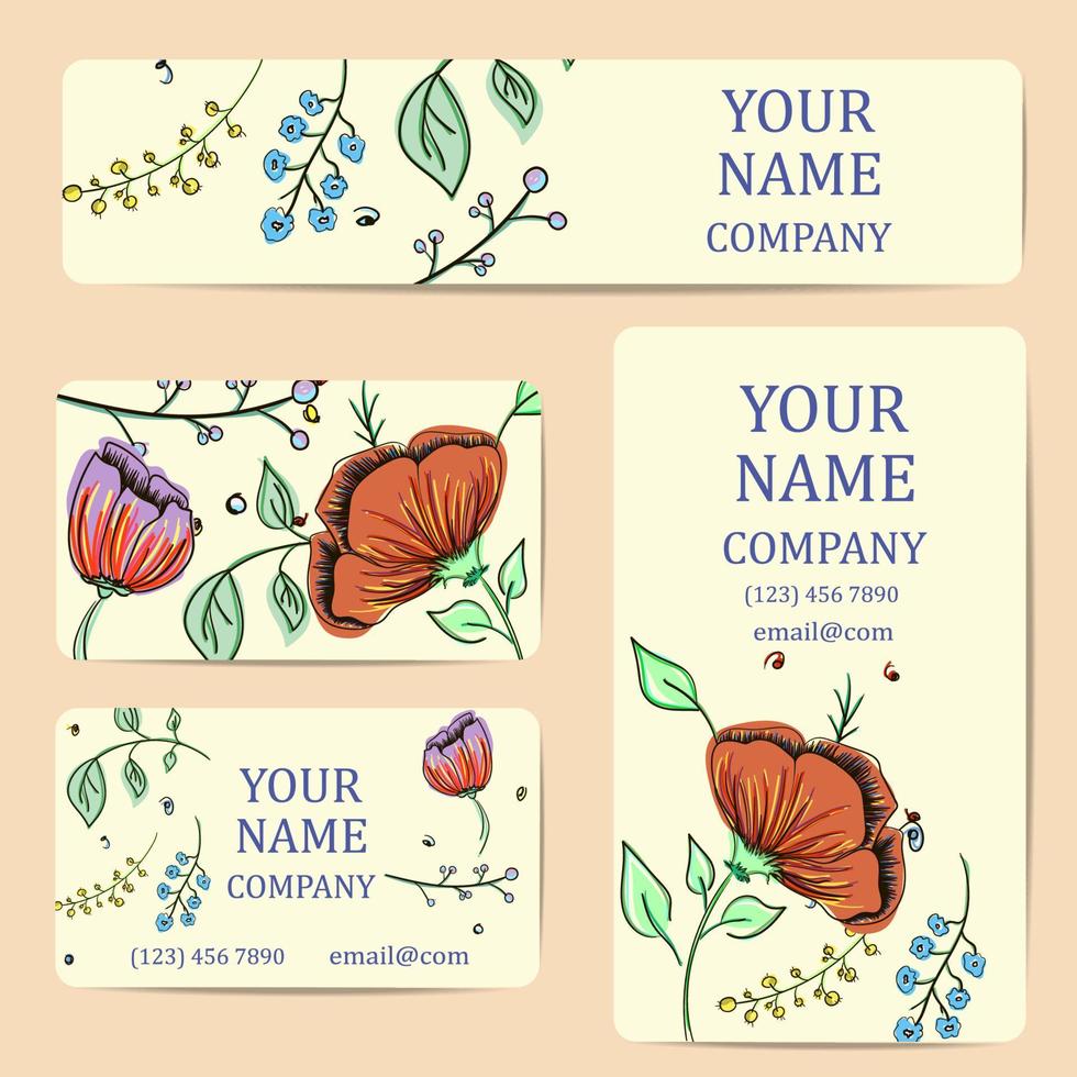 Business card for your design vector