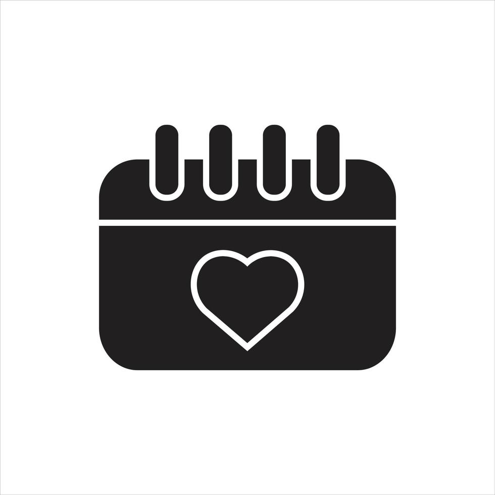 love calendar vector for website symbol icon presentation