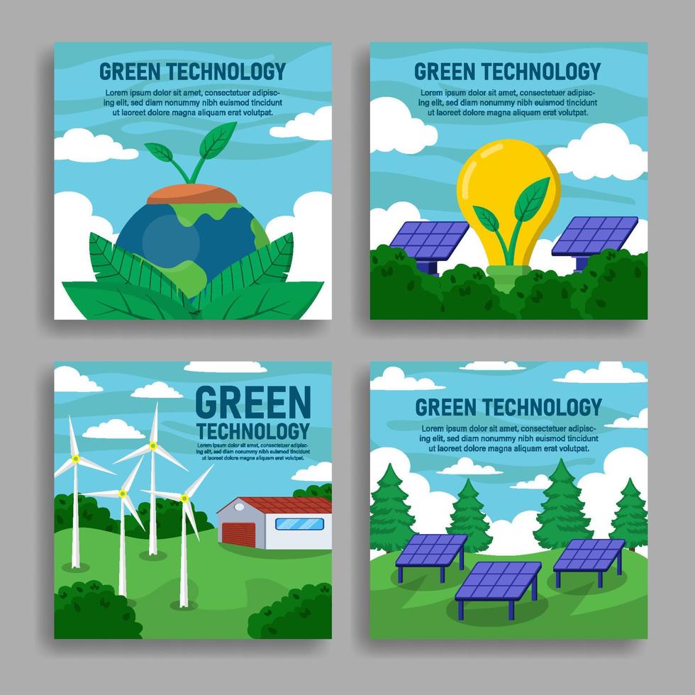 redes sociales de tecnología ecológica ecológica vector