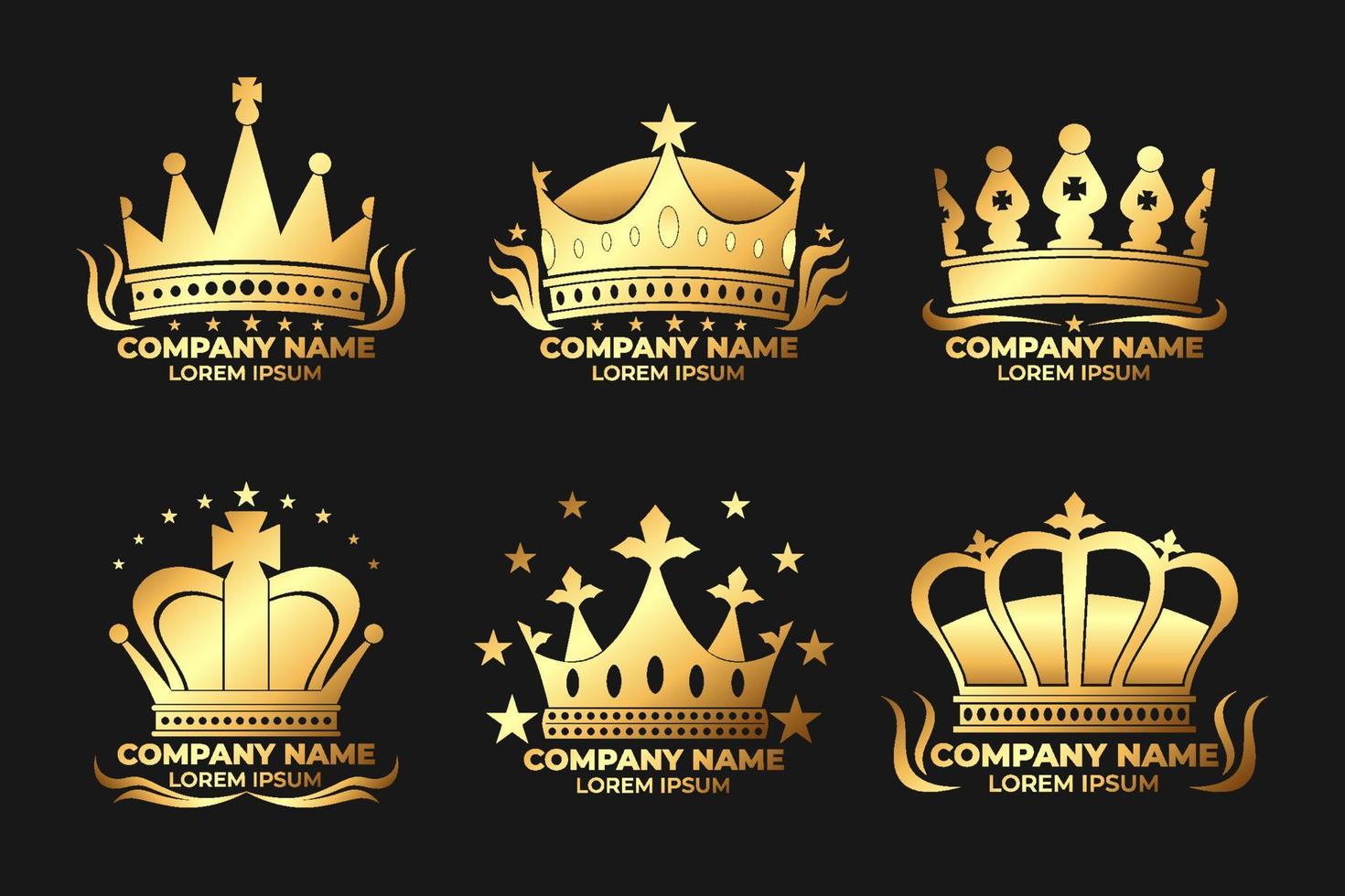 Crown Logo Set vector