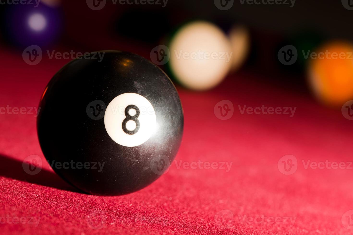 Eight ball closeup photo