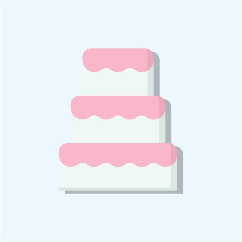 vector de pastel de boda para presentación de icono de símbolo de sitio web