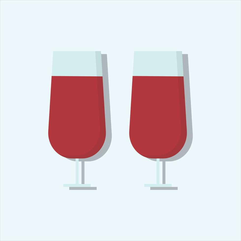 vector de copa de vino para presentación de icono de símbolo de sitio web