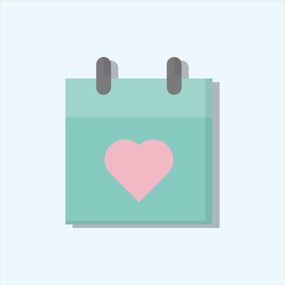 calendar love vector for website symbol icon presentation