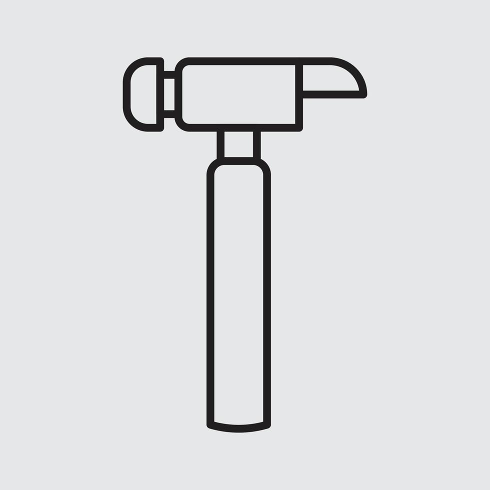 Hammer vector for website symbol icon presentation