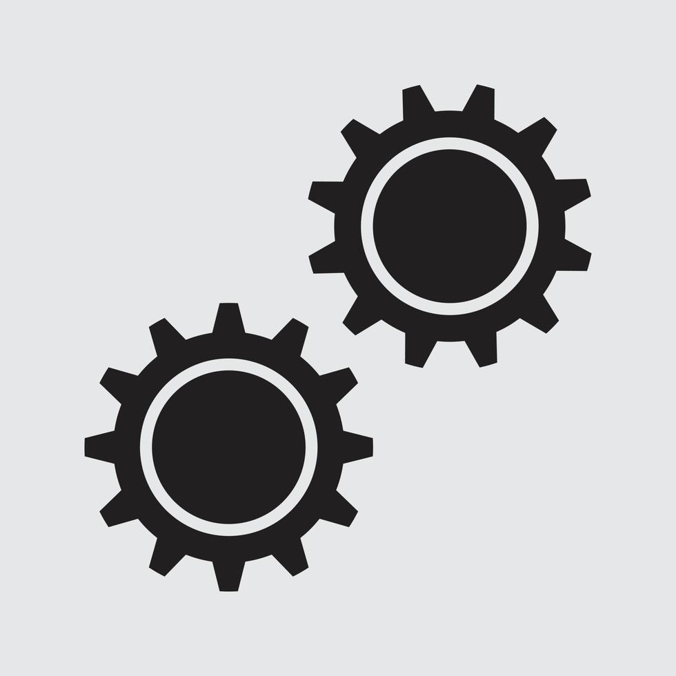 Gear icon vector for website symbol icon presentation