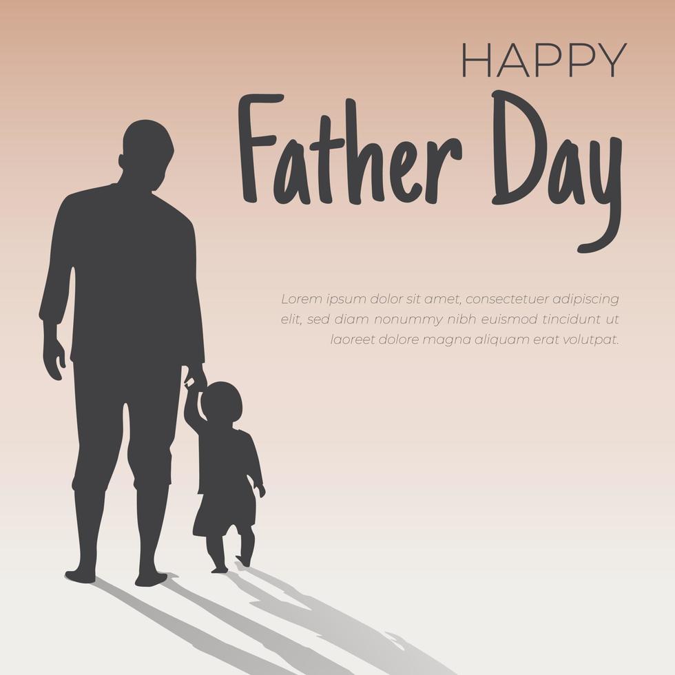 Happy Father's Day. Father's day vector illustration background with simple design