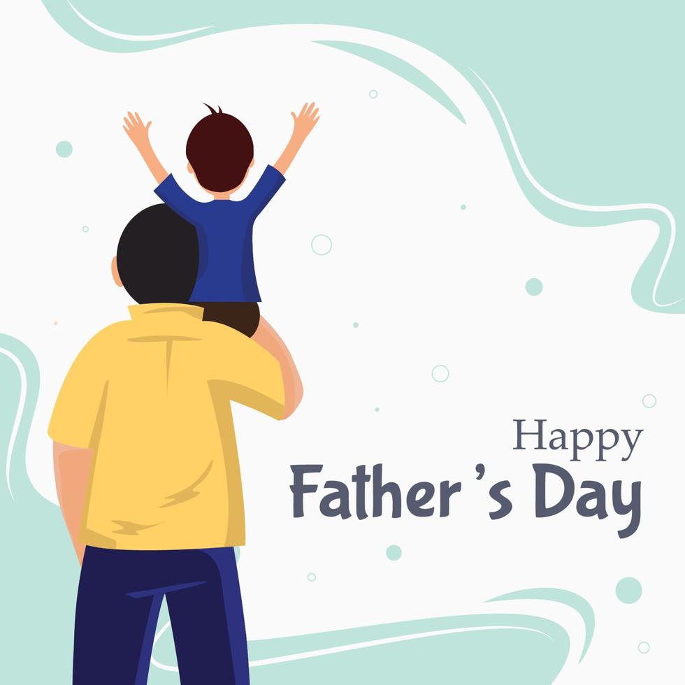 Happy Father's day illustration. Father's day vector background