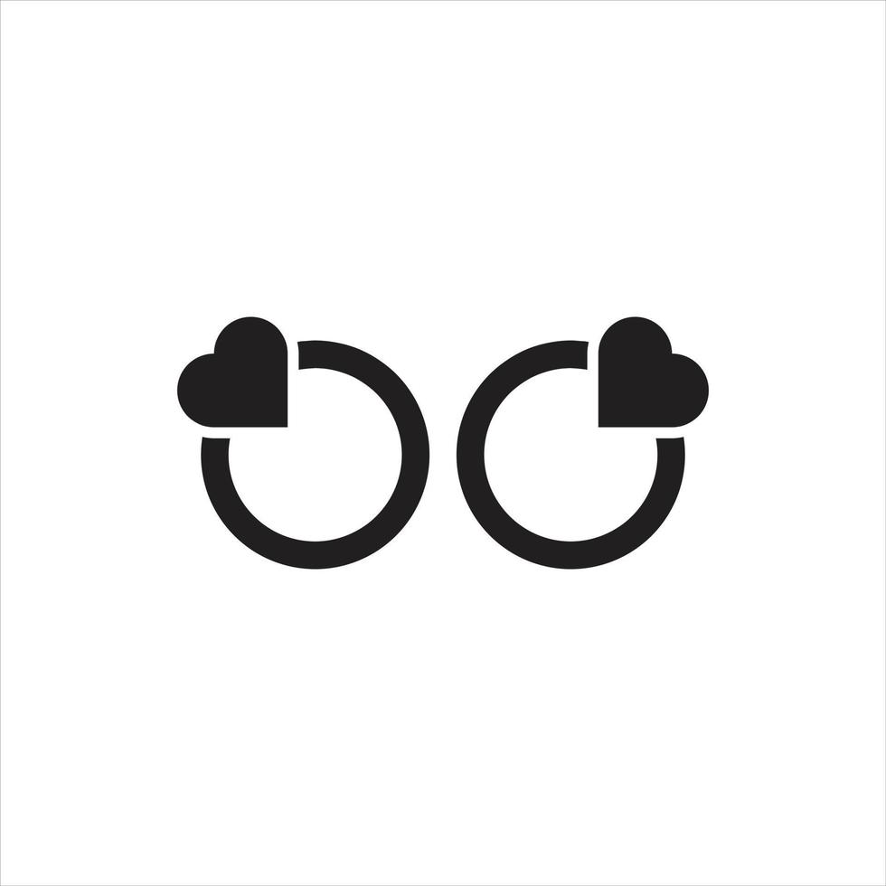 vector de anillo de amor para presentación de icono de símbolo de sitio web