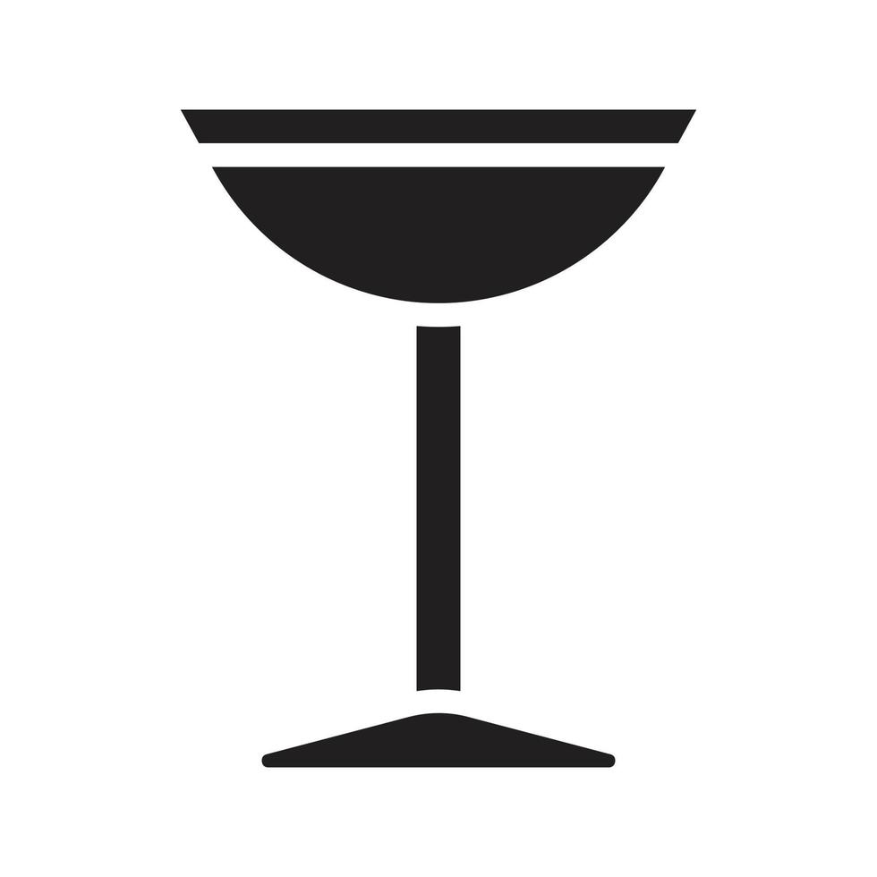 vector de copa de vino para presentación de icono de símbolo de sitio web