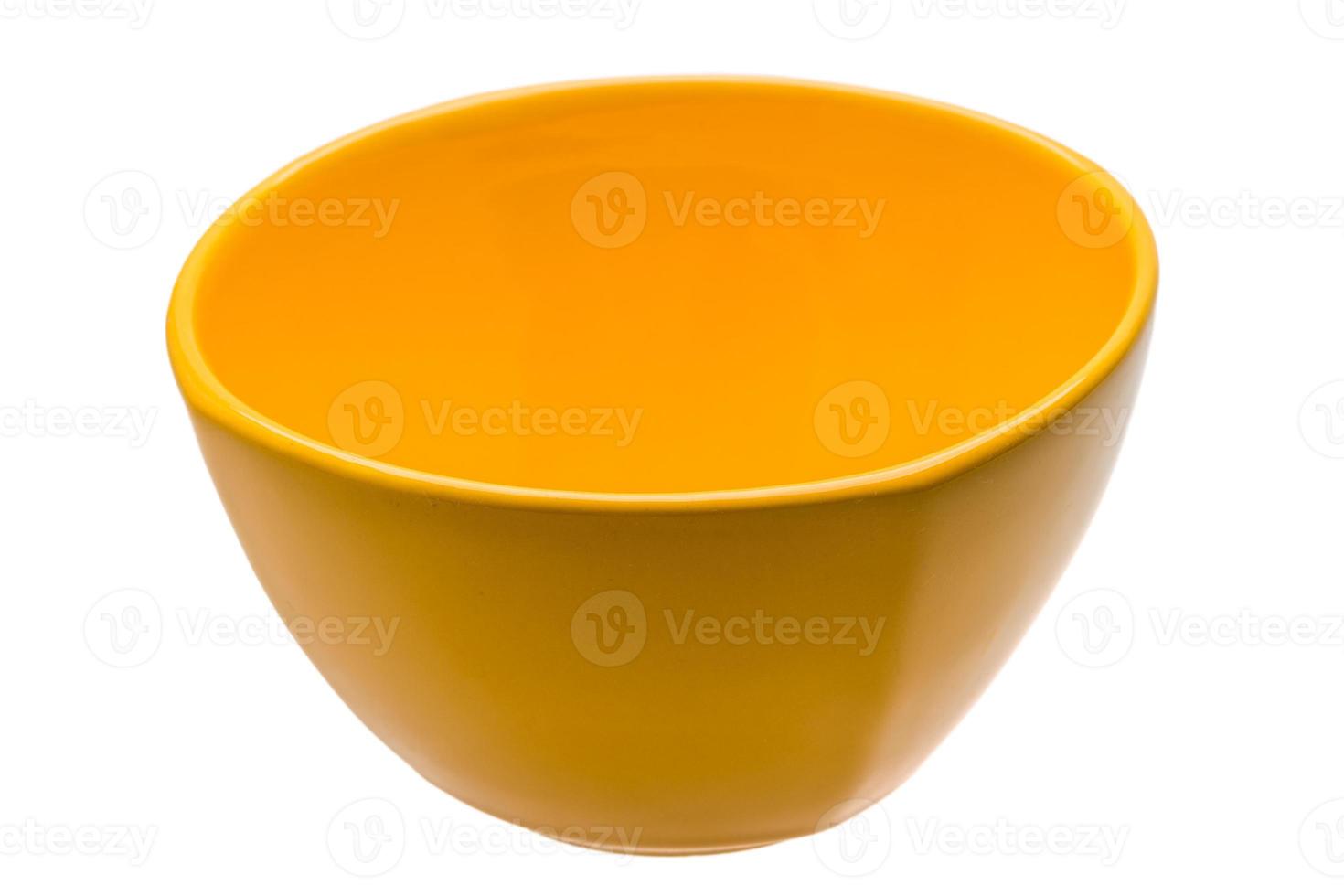 Yellow empty bowl photo