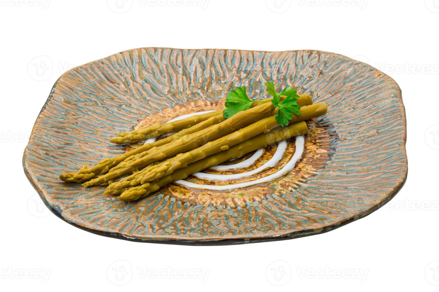 Asparagus on white photo