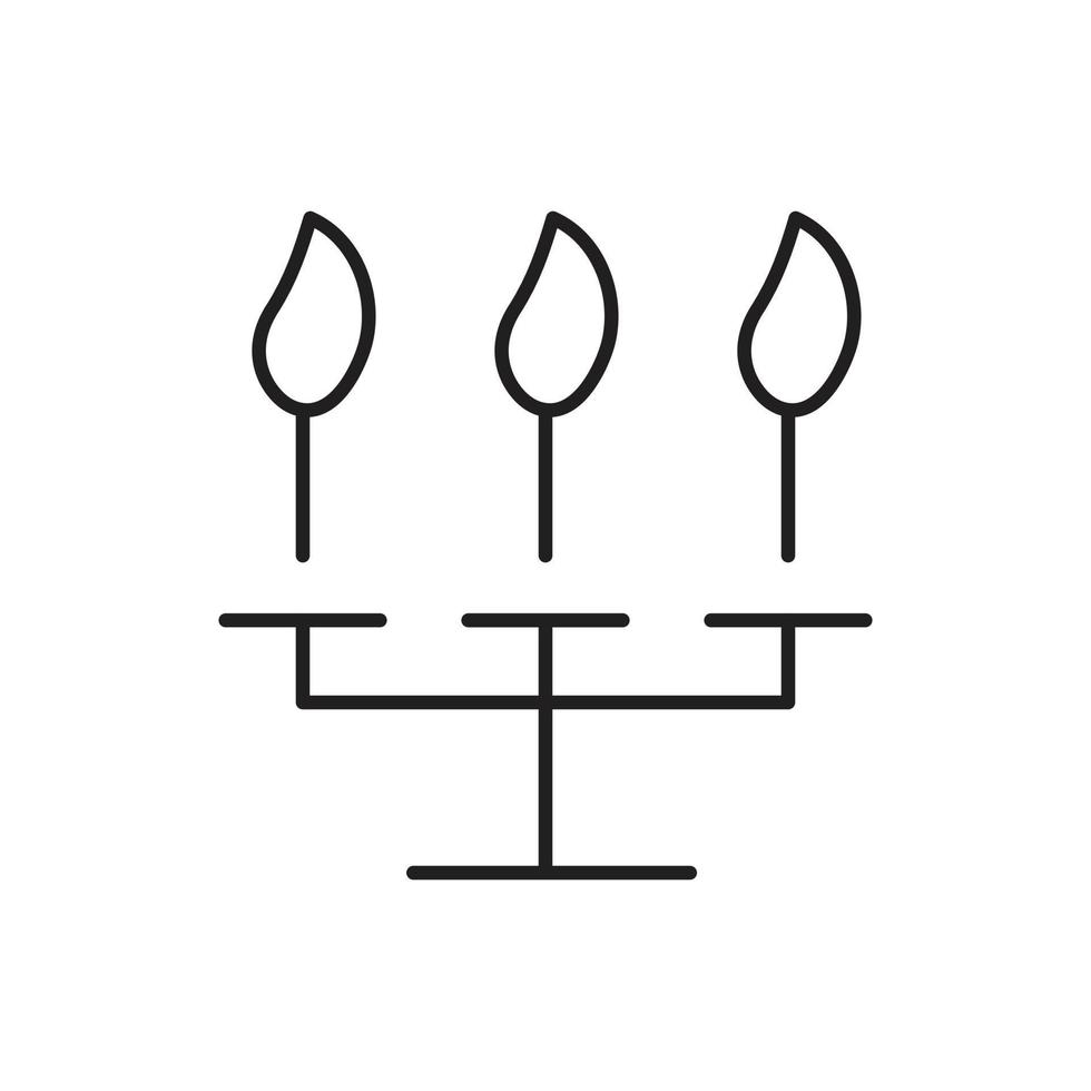 vector de boda de vela para presentación de icono de símbolo de sitio web