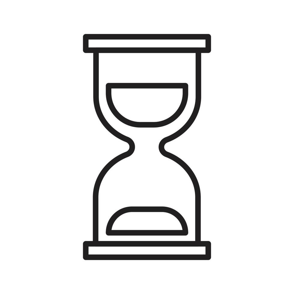 hourglass vector icon for website symbol presentation